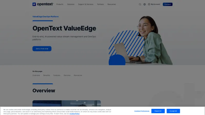 Homepage of OpenText Dimensions CM