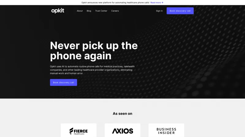 Homepage of Opkit