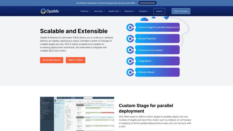 Homepage of OpsMx Enterprise for Spinnaker