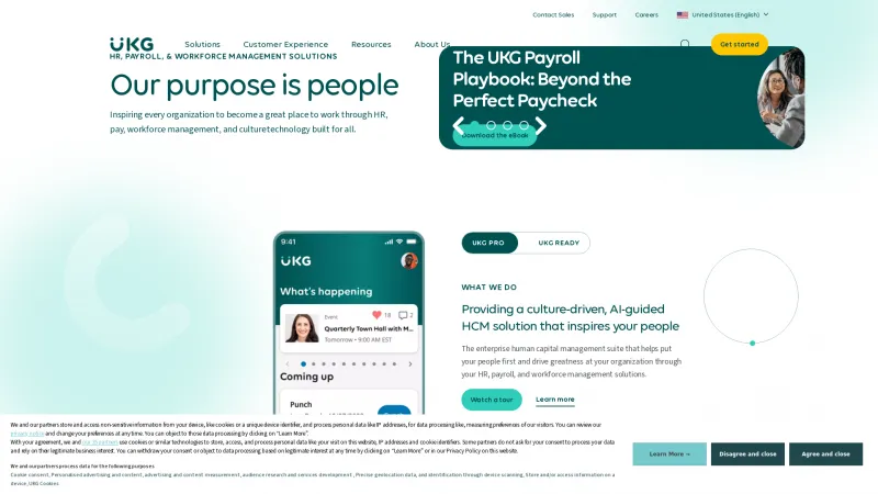 Homepage of Optimum HR