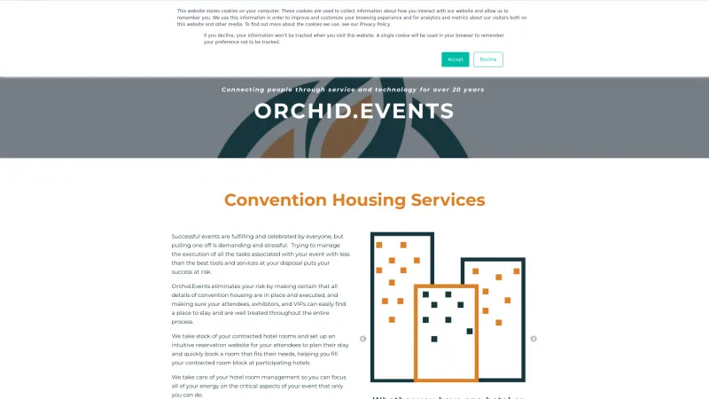 Homepage of Orchid.Events