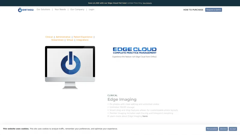 Homepage of Ortho2 Edge Cloud