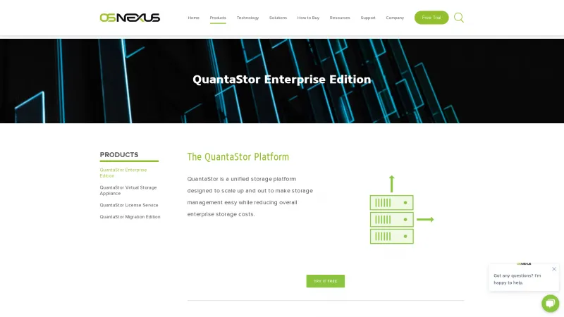 Homepage of QuantaStor