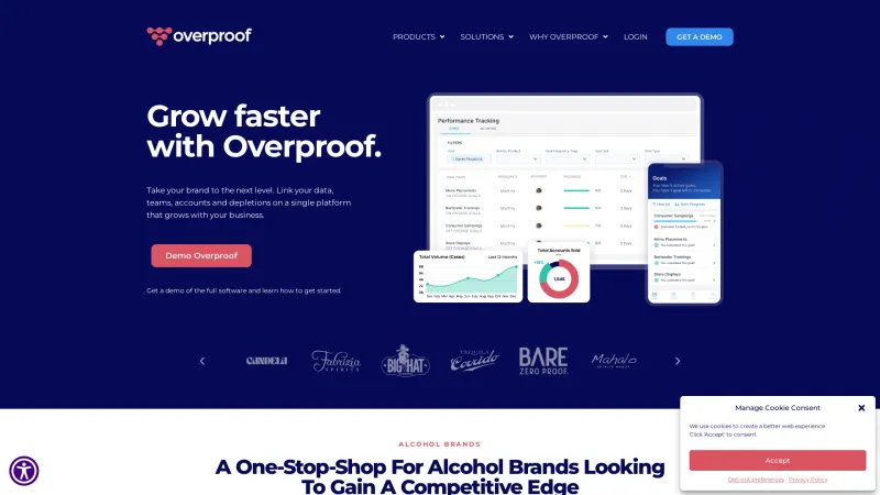 Homepage of Overproof