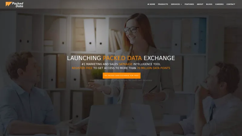 Homepage of Packed Data Exchange