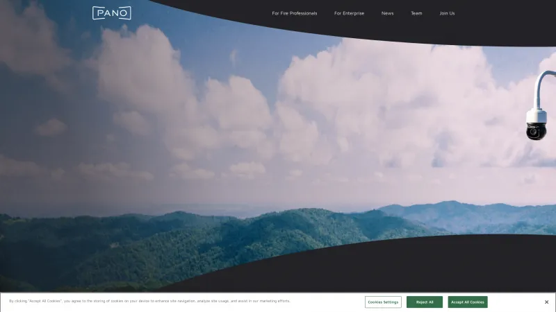 Homepage of Pano