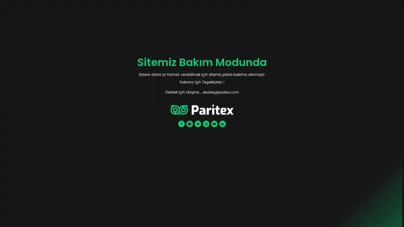 Homepage of Paritex