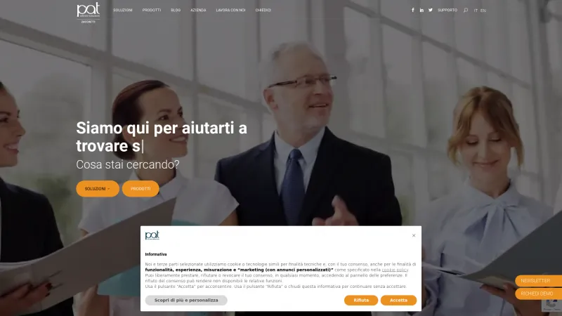 Homepage of Engagent