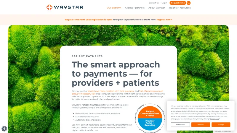 Homepage of Patientco