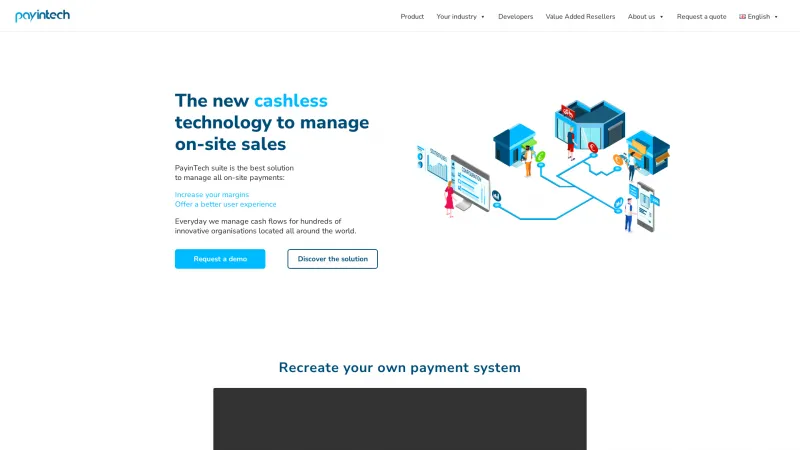 Homepage of PayinTech