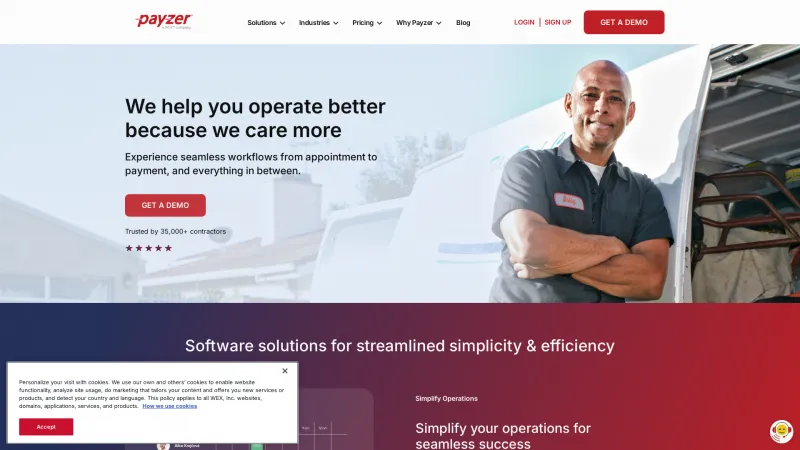 Homepage of Payzerware