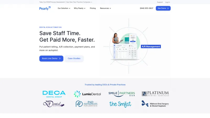 Homepage of Pearly