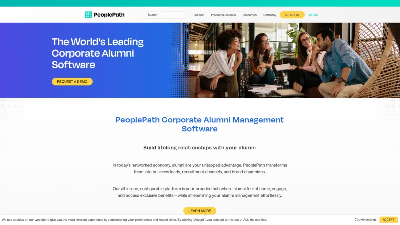 Homepage of PeoplePath