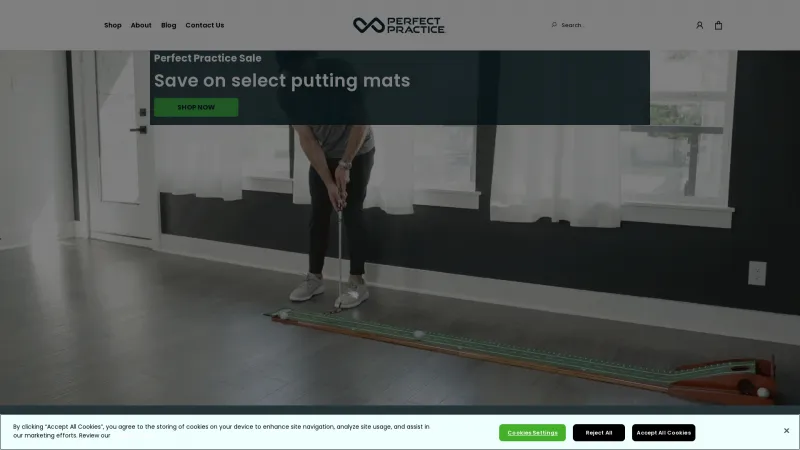 Homepage of Perfect Practice