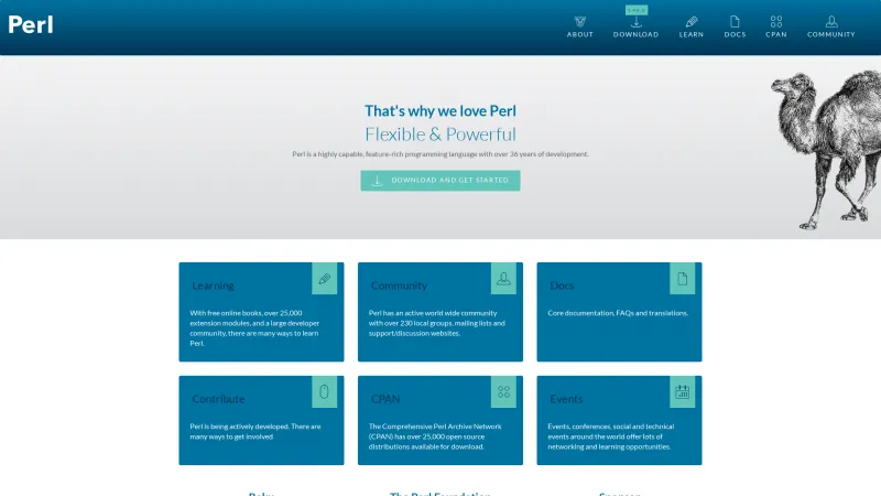 Homepage of Perl