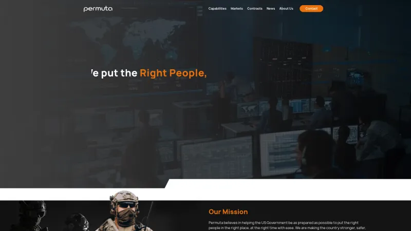 Homepage of Permuta