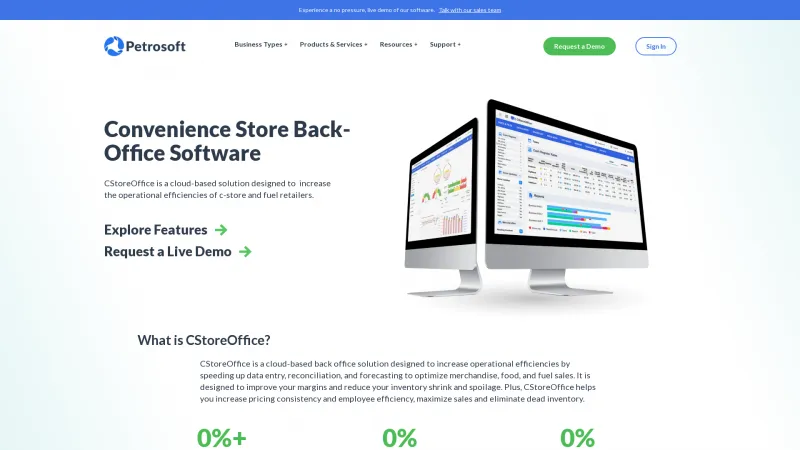 Homepage of CStoreOffice