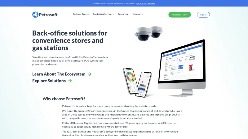 Homepage of Retail360