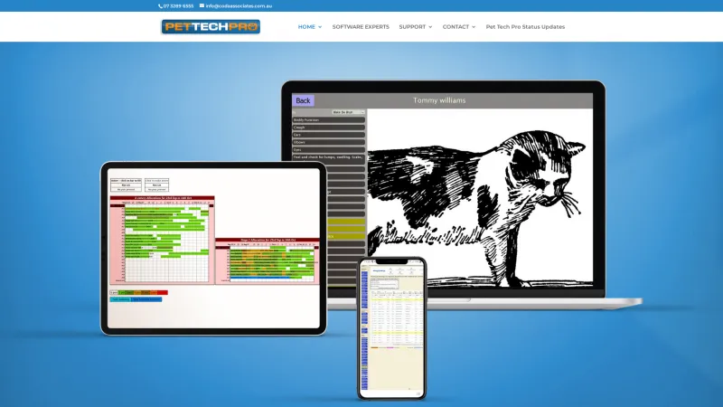 Homepage of Pet Tech Pro