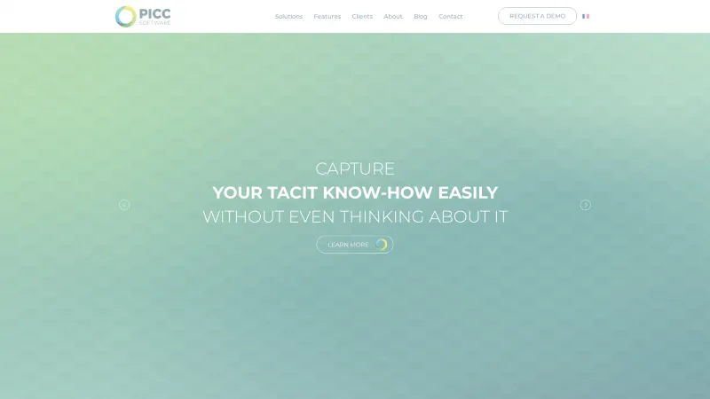 Homepage of PICC Software