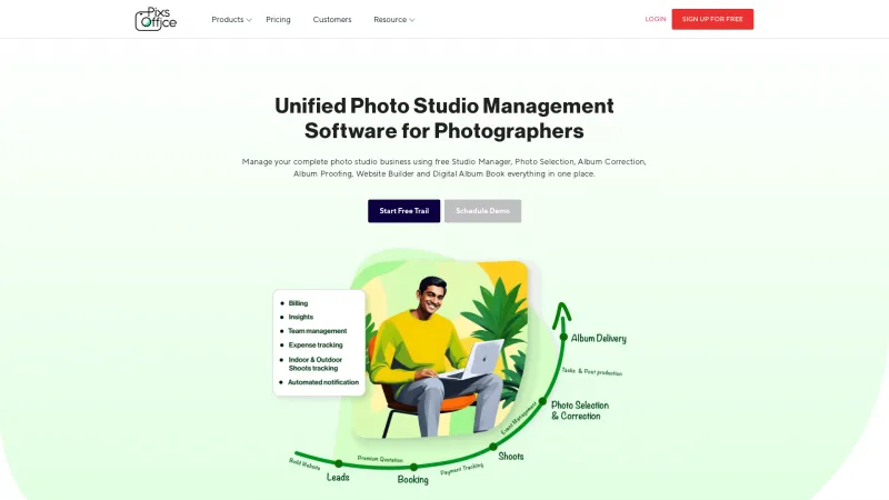 Homepage of Pixsoffice