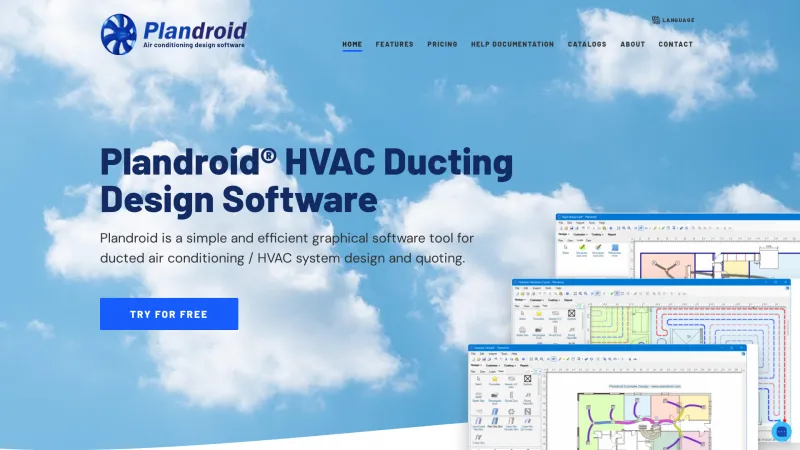 Homepage of Plandroid