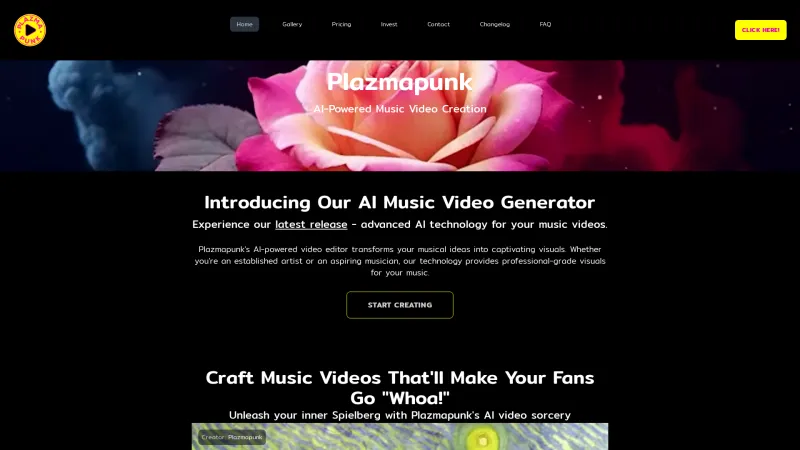 Homepage of Plazmapunk