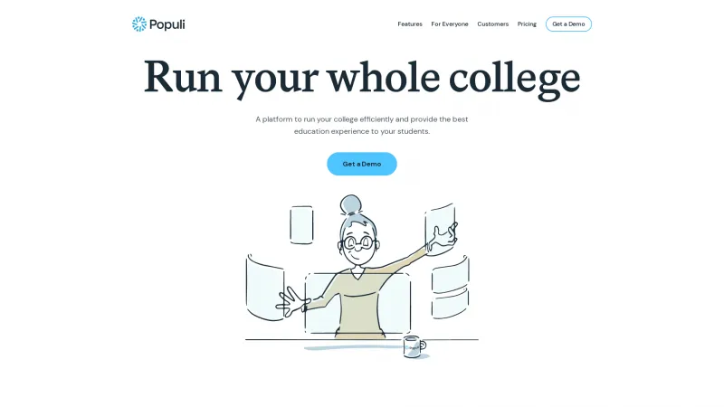 Homepage of Populi