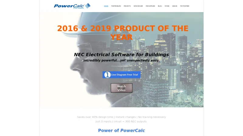 Homepage of PowerCalc