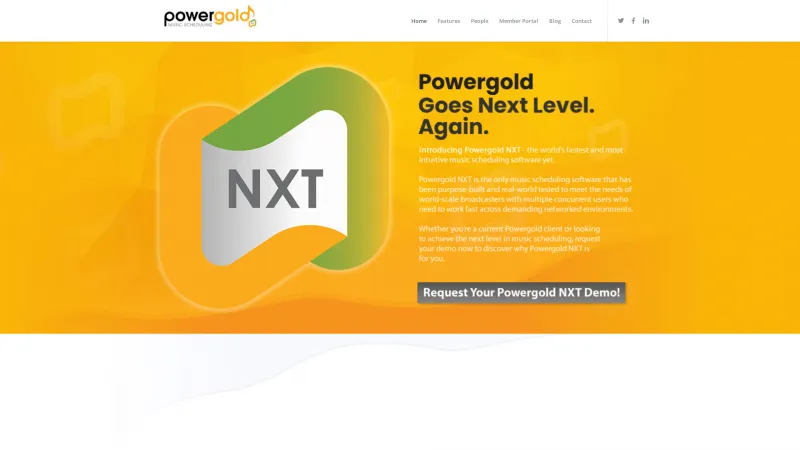 Homepage of Powergold NXT