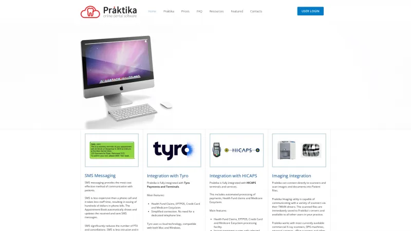 Homepage of Praktika