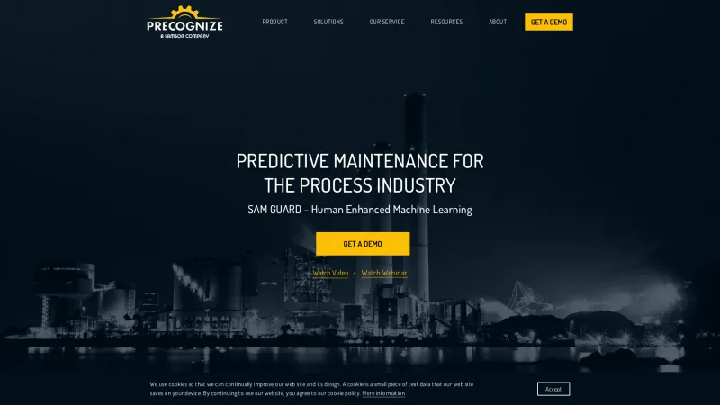 Homepage of PreCognize