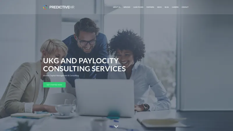 Homepage of PredictiveHR