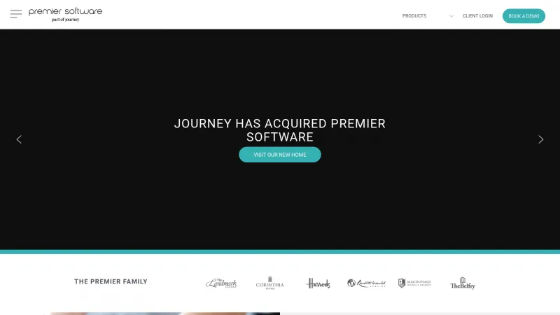 Homepage of Premier Software Salon