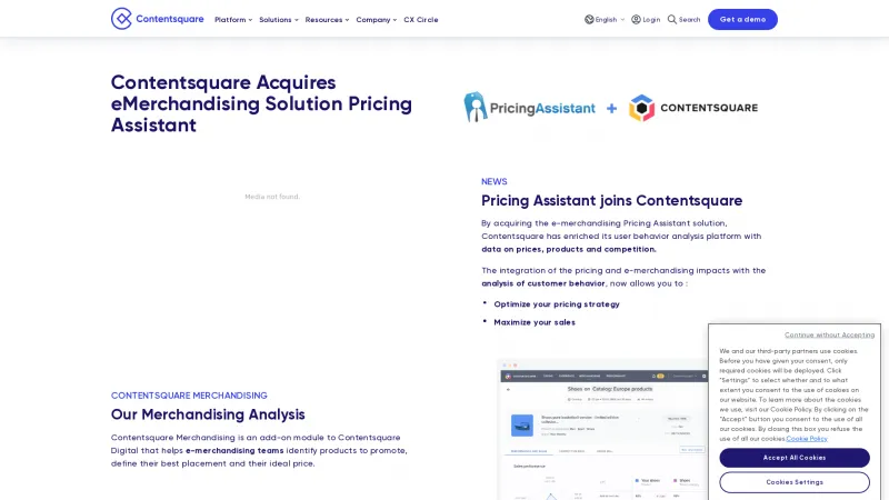 Homepage of Pricing Assistant