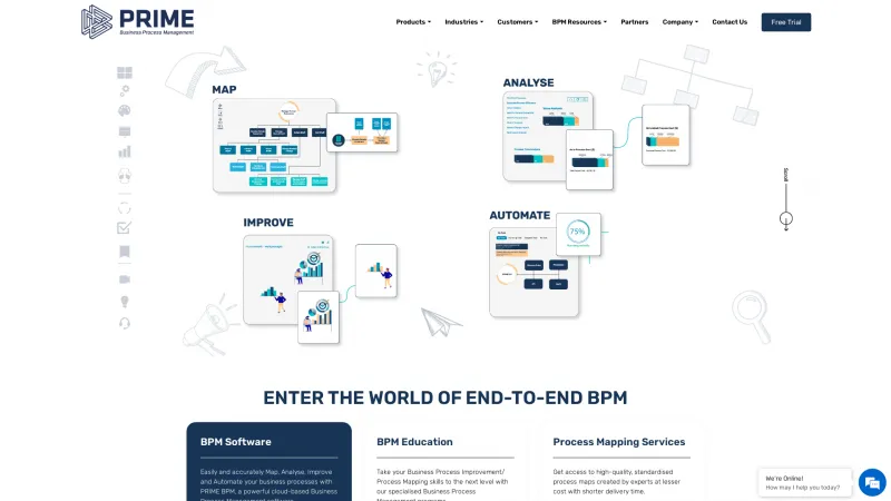 Homepage of PRIME BPM