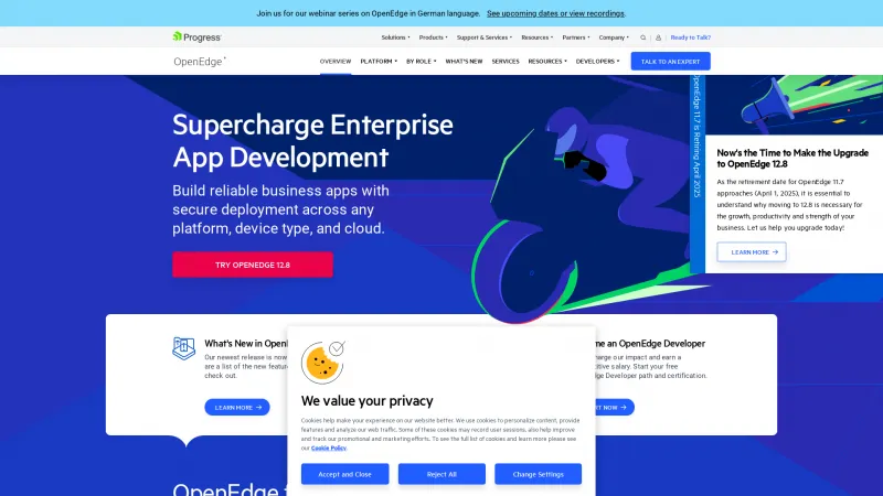 Homepage of OpenEdge