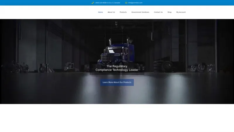 Homepage of ProMiles Fuel Management