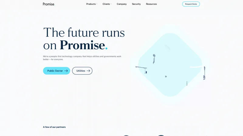 Homepage of PromisePay