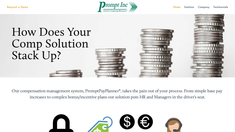 Homepage of PromptPayPlanner