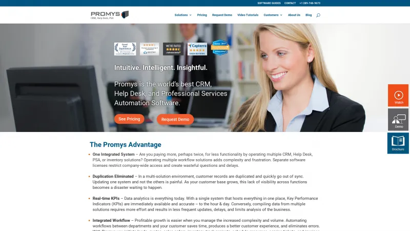 Homepage of Promys