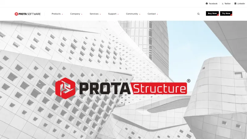 Homepage of ProtaStructure