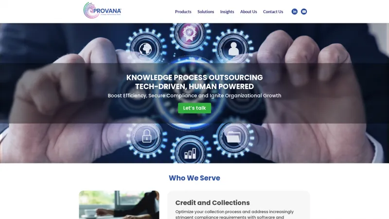 Homepage of Provana IPACS