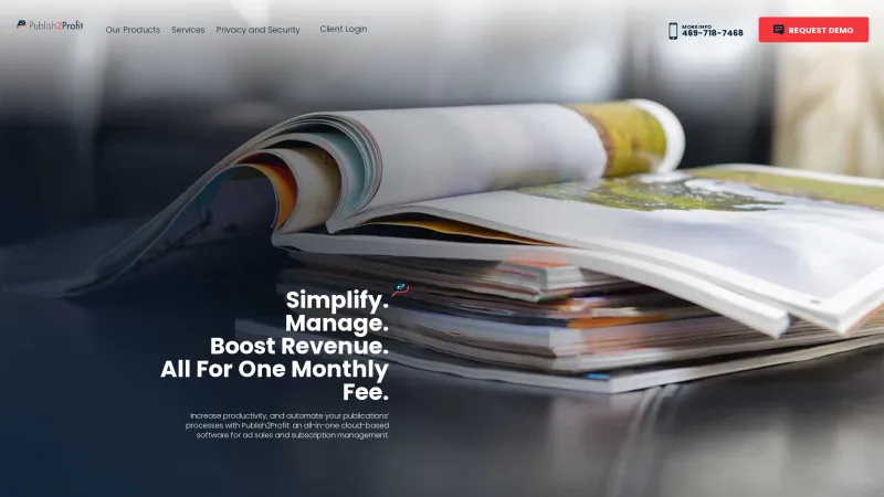 Homepage of P2P Publication Management