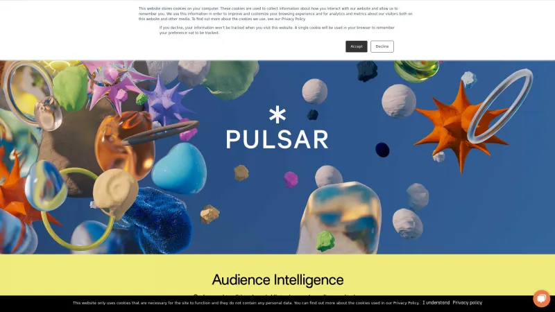 Homepage of Pulsar Platform