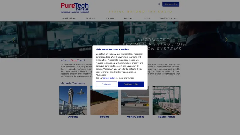 Homepage of PureActiv