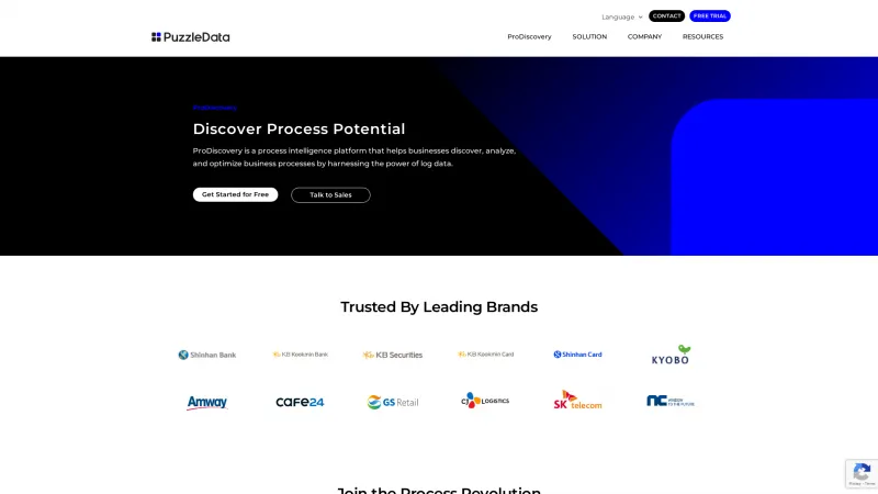 Homepage of ProDiscovery