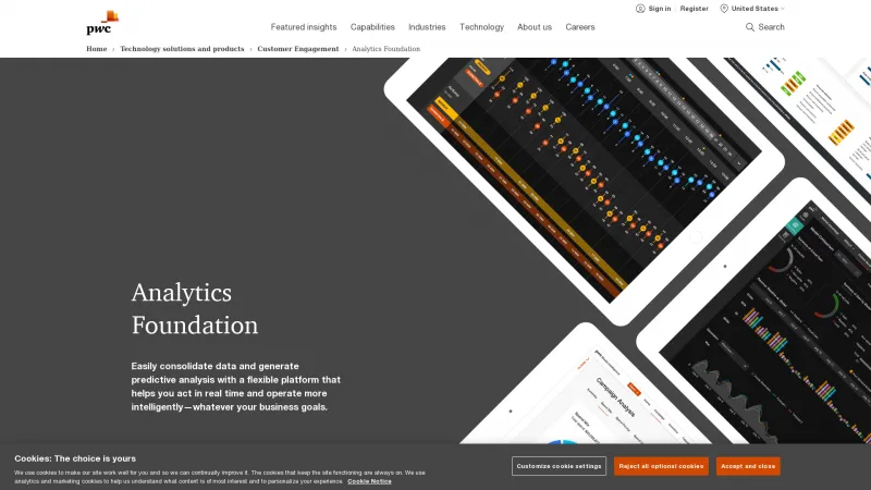 Homepage of PwC Insights Platform