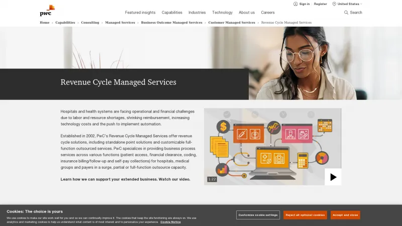 Homepage of PwC Instilling Quality