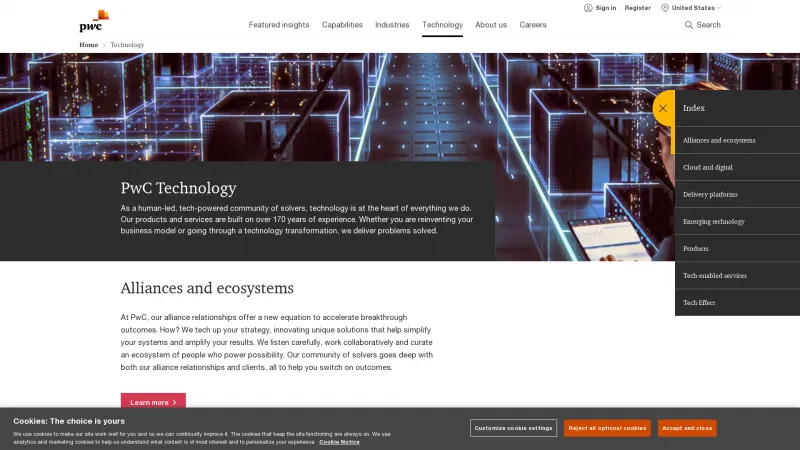 Homepage of PwC Workforce Orchestrator